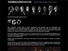Tablet Screenshot of feedbackorchester.de